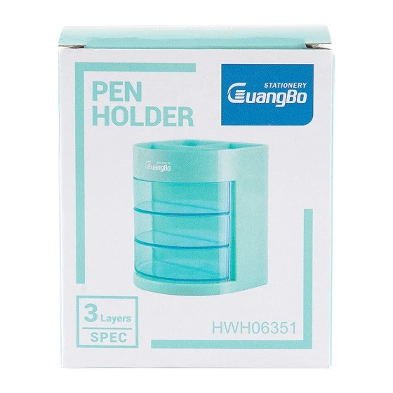 Desk Set Guangbo Pen Holder 3 Layers HWH06351 / Tempat Pensil Meja Dengan Laci / Desk Pen Organizer